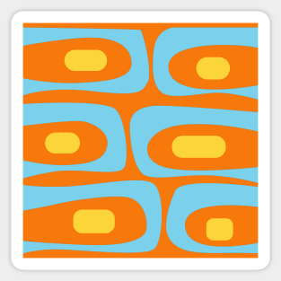 Mid Century Modern Piquet Minimalist Abstract Pattern Sticker